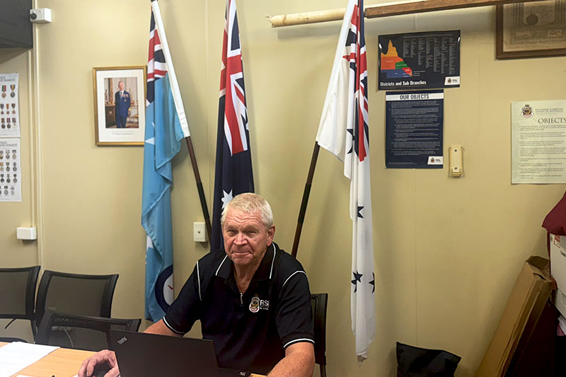 RAAF veteran and President of Weipa RSL Sub Branch Lloyd Williams