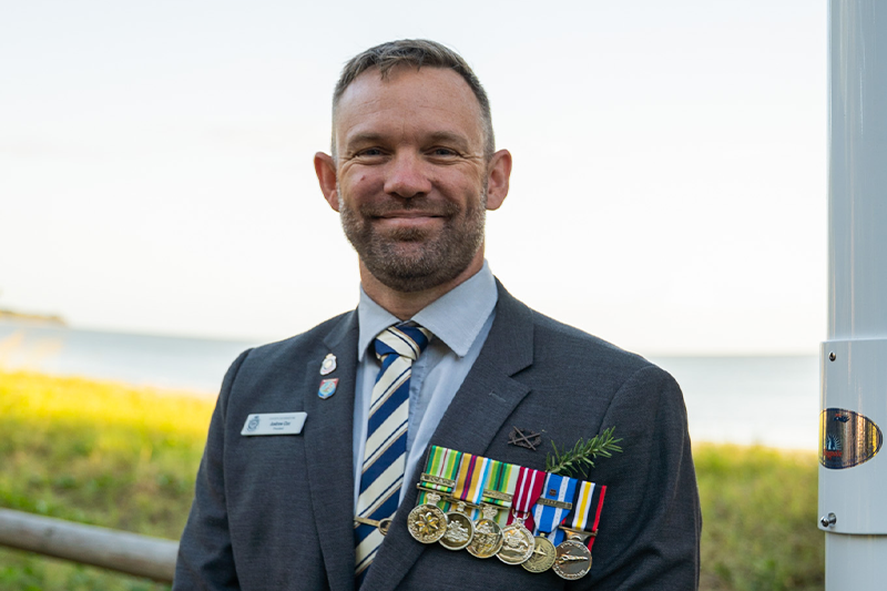 Seaforth RSL Sub Branch President Andrew ‘Coxy’ Cox.