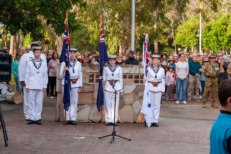 TS Koopa ANC at Beachmere Remembrance Memorial 2023