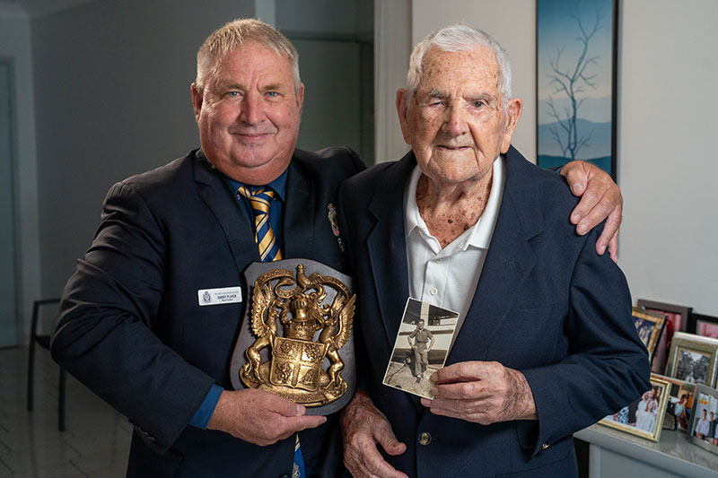 North Queensland District President Garry Player with Leslie