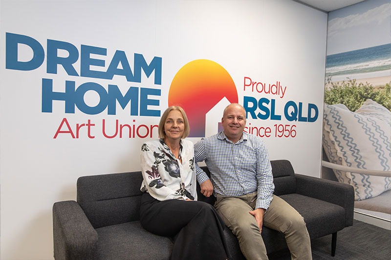 Robert Skoda and Tracey Bishop from RSL Queensland
