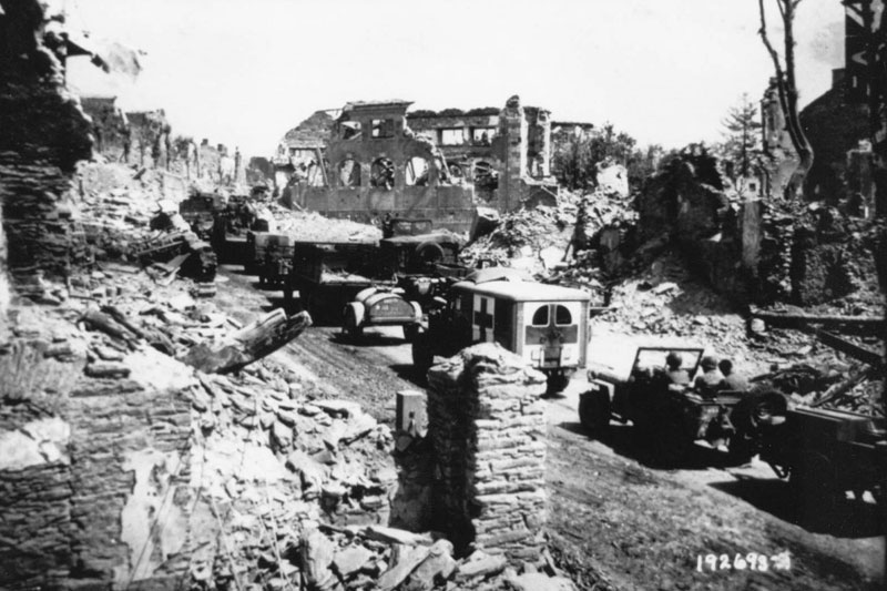 Saint Lo in France in 1945