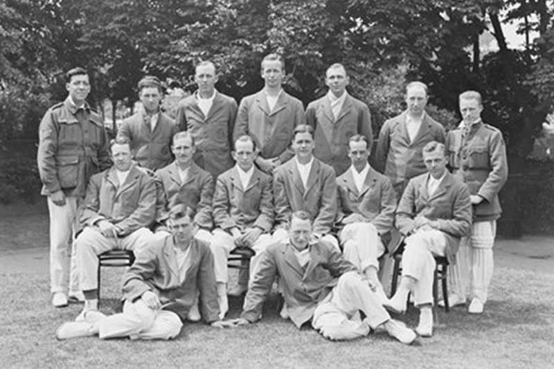 The popular Australian Services Cricket Team at Lords Cricket Ground in September 1919.