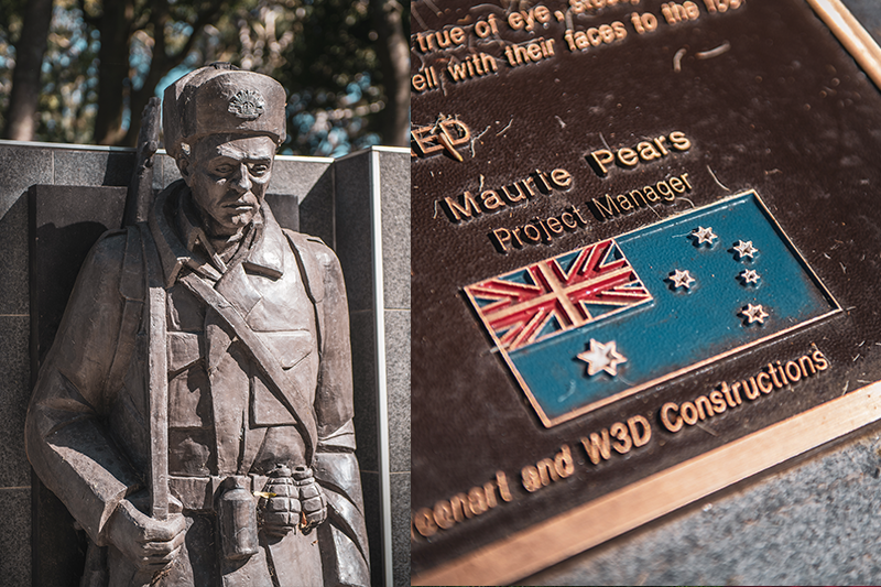 The Queensland Korean War Memorial at Cascade Gardens 