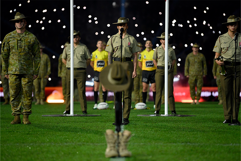 Julia Robinson ahead of the Brisbane Broncos v Canterbury-Bankstown Bulldogs ANZAC Round clash in 2025. Photo credit: Scott Davis/NRL Imagery