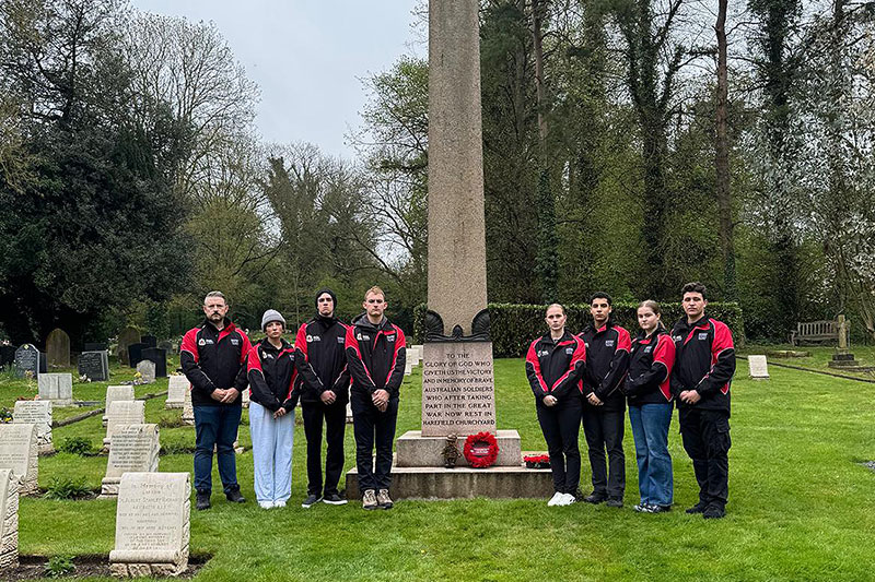 Premier's Anzac Prize 2025 students in Europe