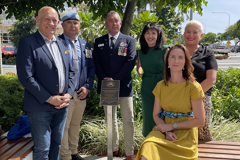 Peacekeeping plaque at Cairns RSL Sub Branch