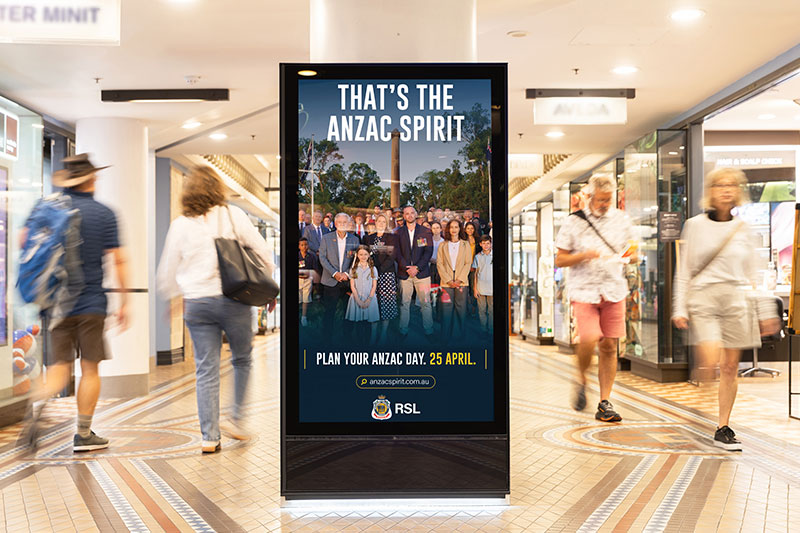 RSL Queensland OMA outdoor advertising ANZAC Day 2025