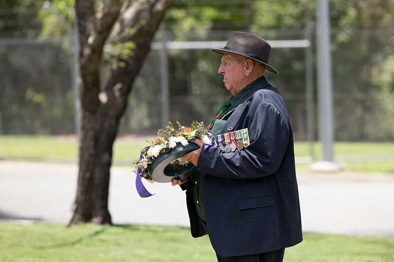 Veteran on Vietnam veterans day