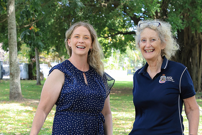 Navy veteran Rebecca Connolly and RSL compensation advocate Debb Seabrook