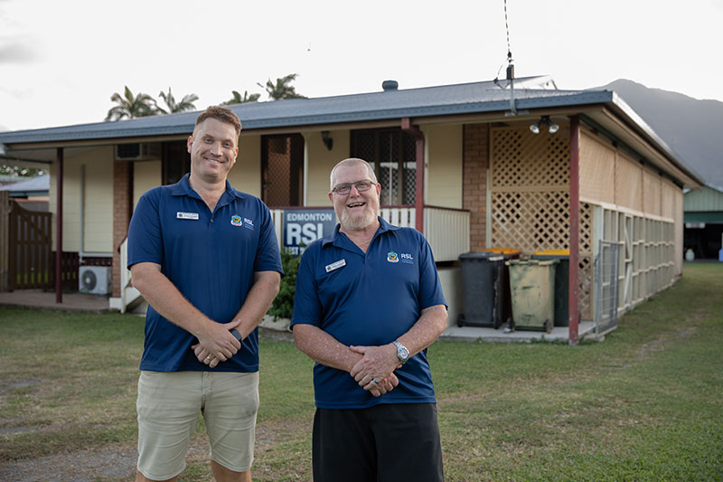 Edmonton RSL Sub Branch President Gordon Burgess and Vice President Jeff Langham