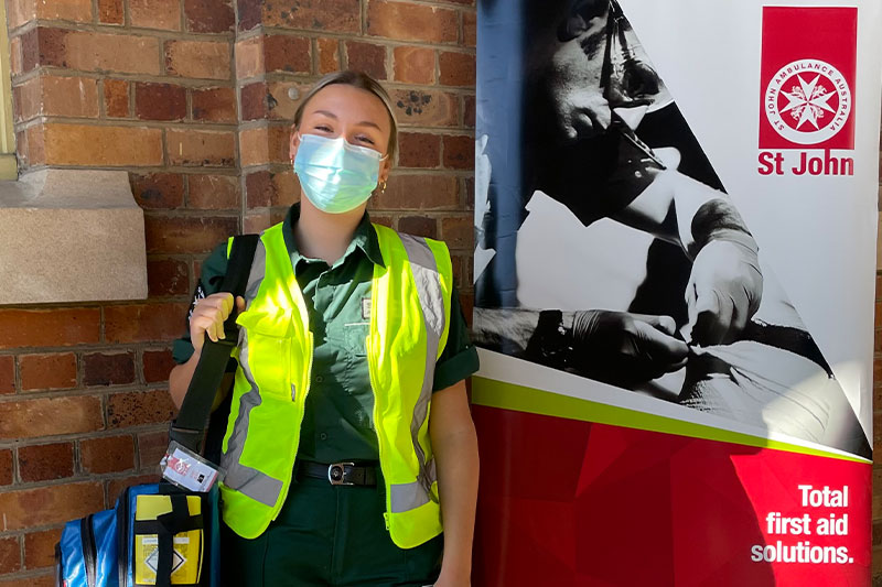 St John Ambulance volunteers