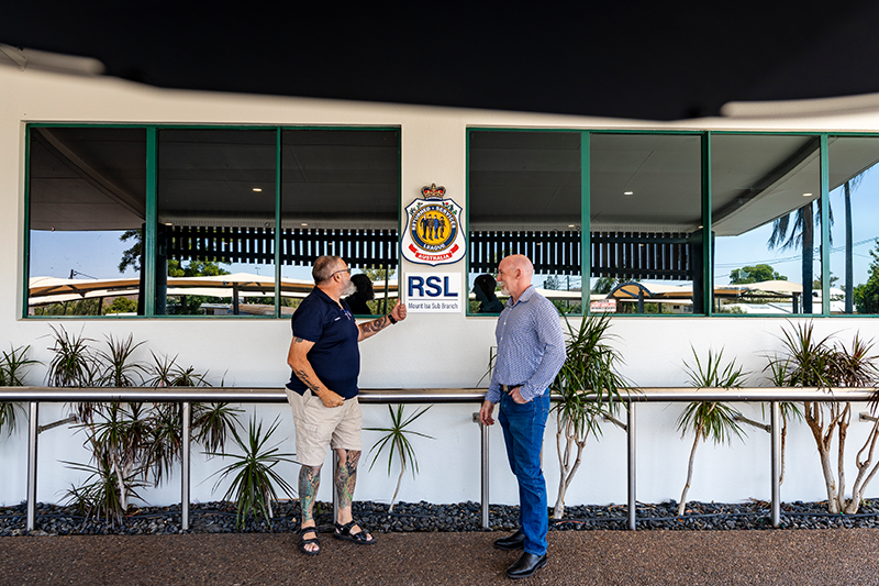 Mount Isa RSL Sub Branch Darrel Saddington and Bernard Gillick