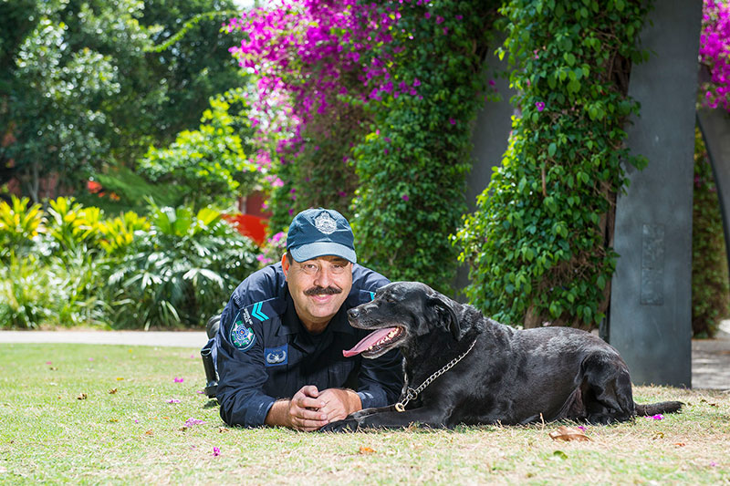 Founder of the Australian War Animal Memorial Organisation (AWAMO) Nigel Allsopp 
