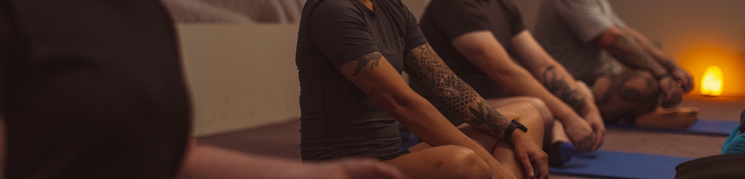 Group breathwork, yoga